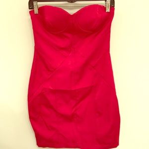 XXVI magenta stretch strapless dress